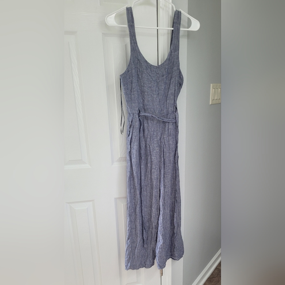 Sleeveless Blue Maxi Dress